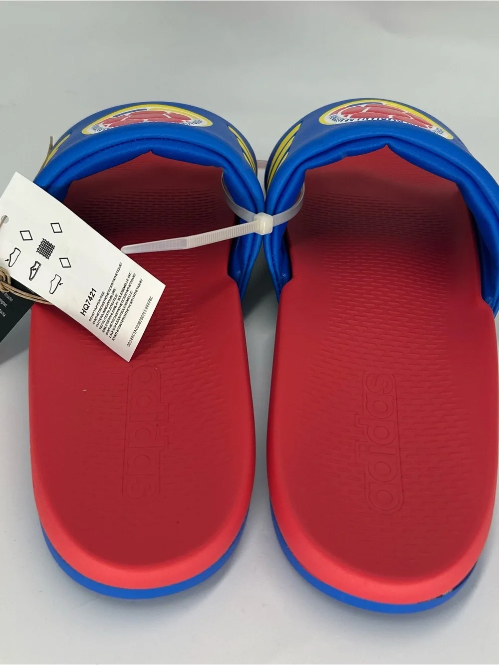 New Adidas Adilette Comfort 2.0 Colombia Slides FCF Men’s Style HQ7421